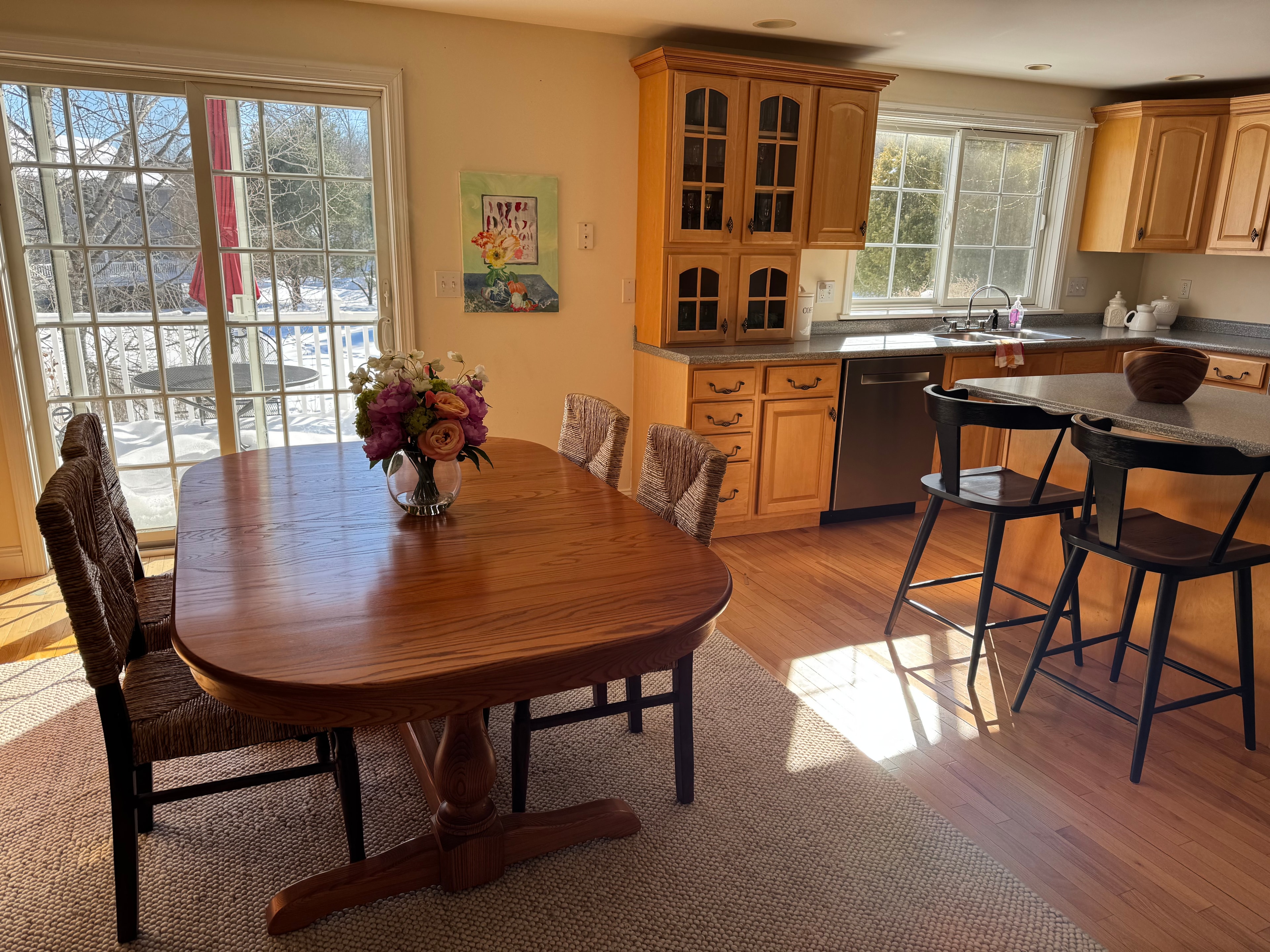 Dining Room & Kitchen after staging