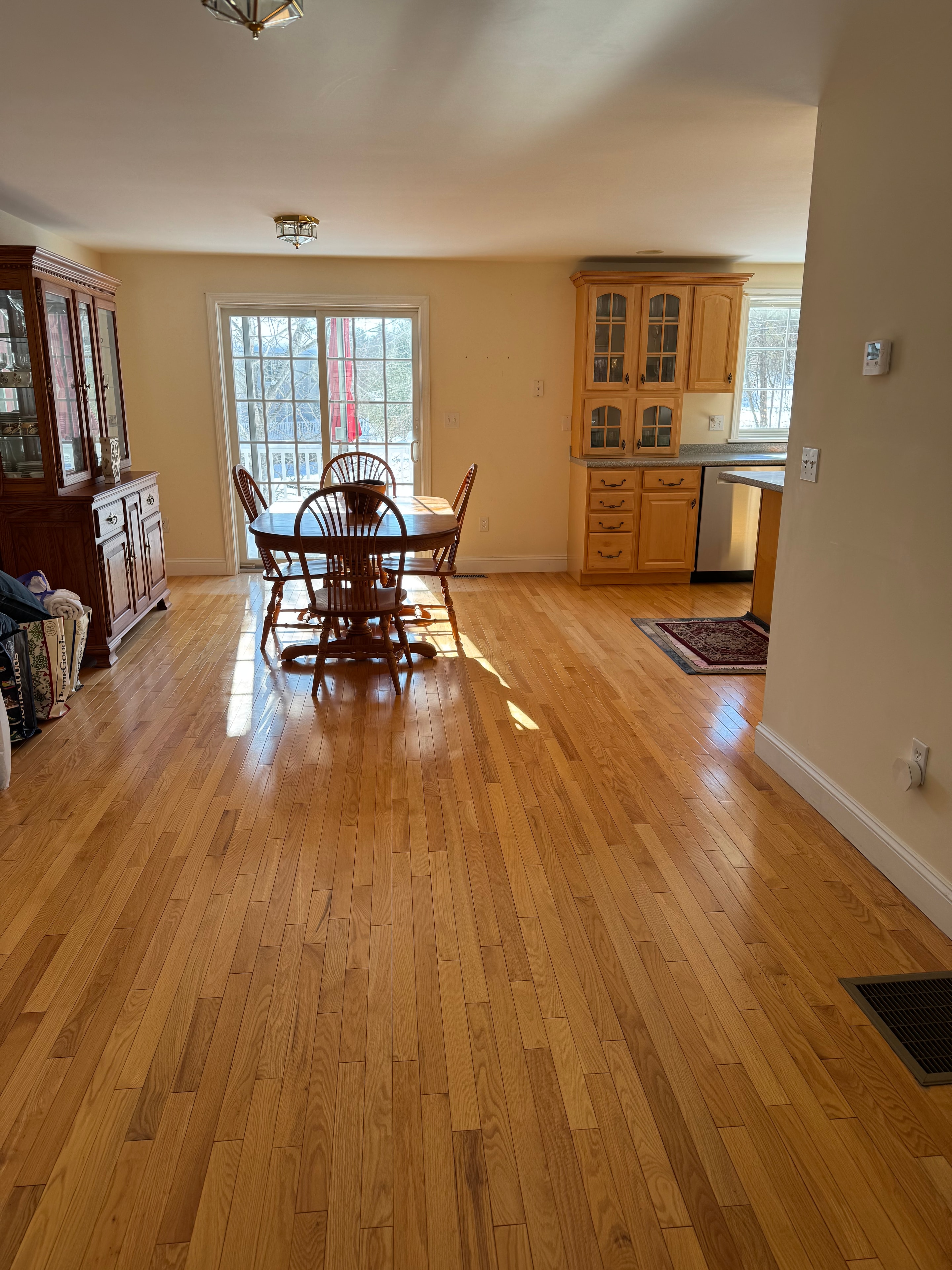 Dining Room & Kitchen before staging